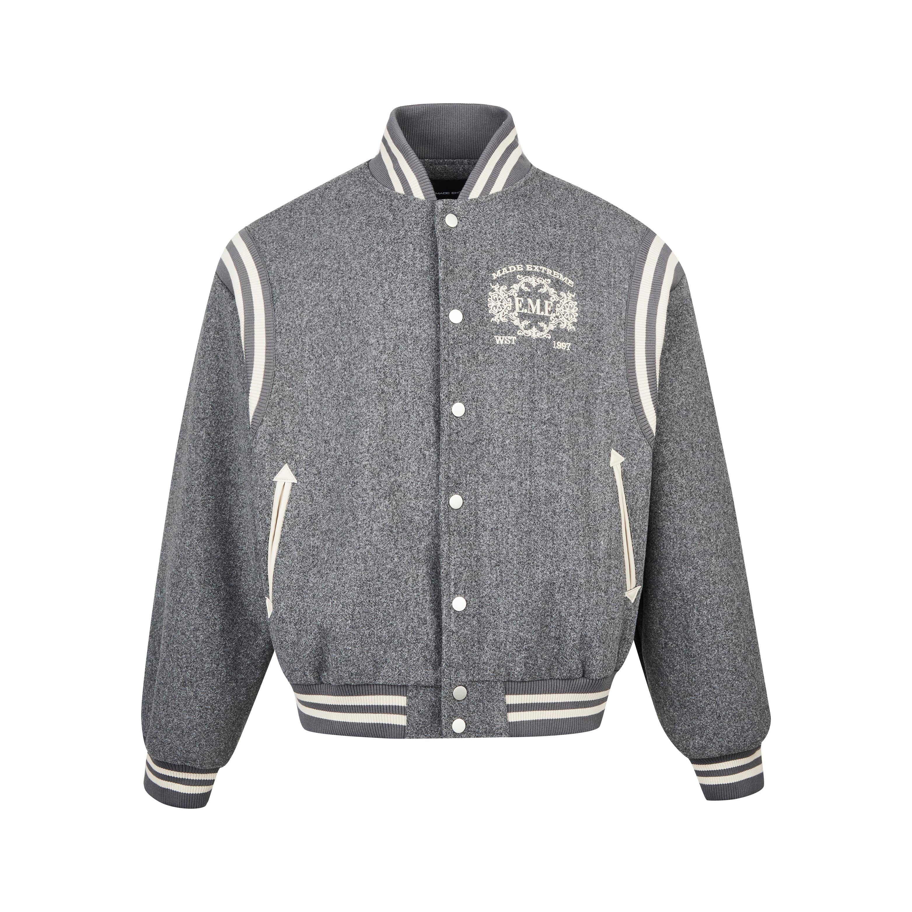 Grey Varsity Jacket
