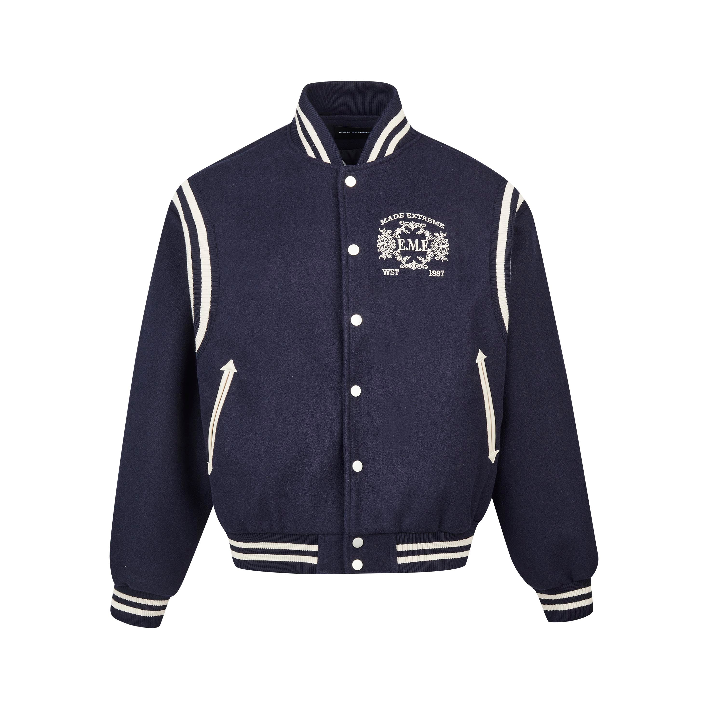 Navy Varsity Jacket