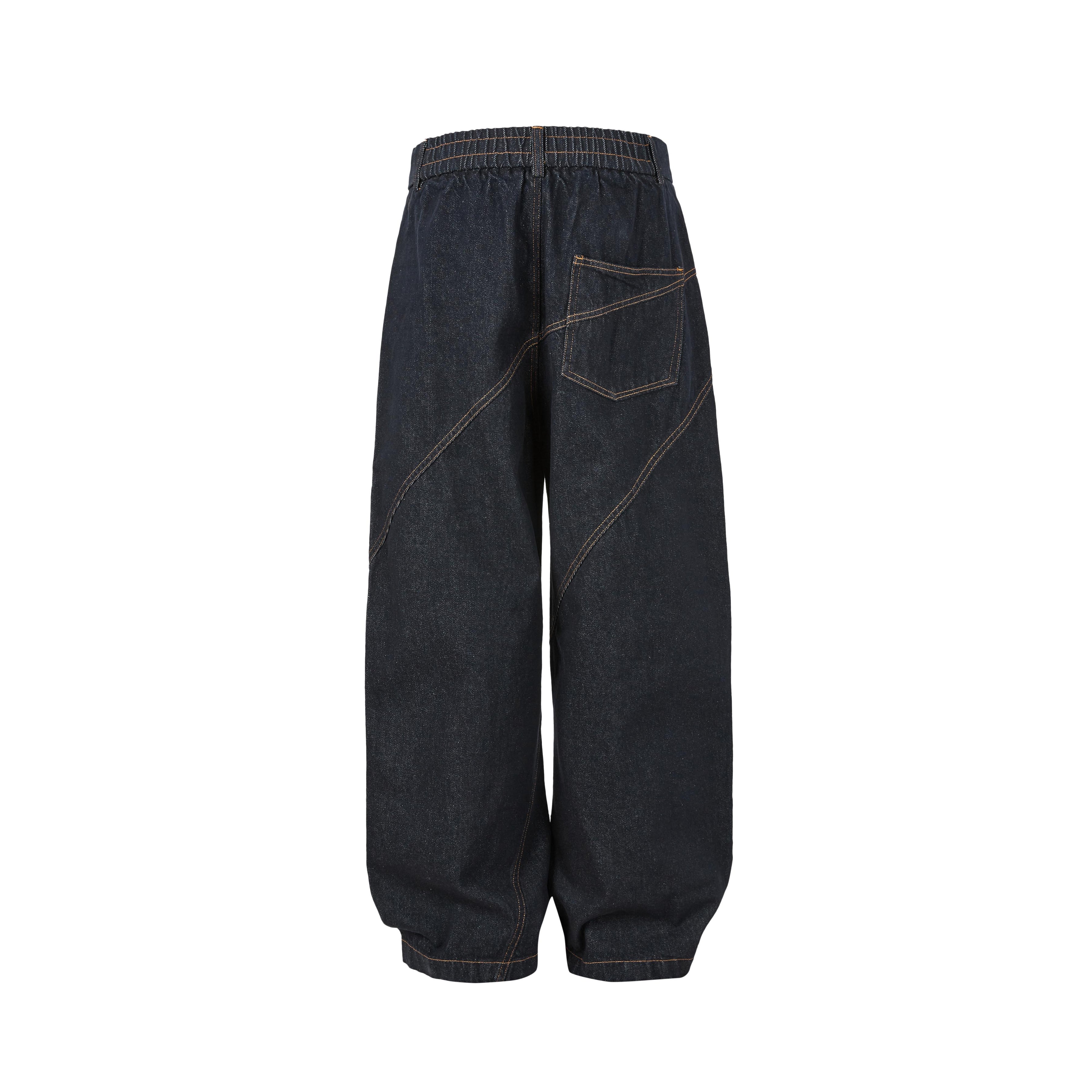 Transversal denim jeans