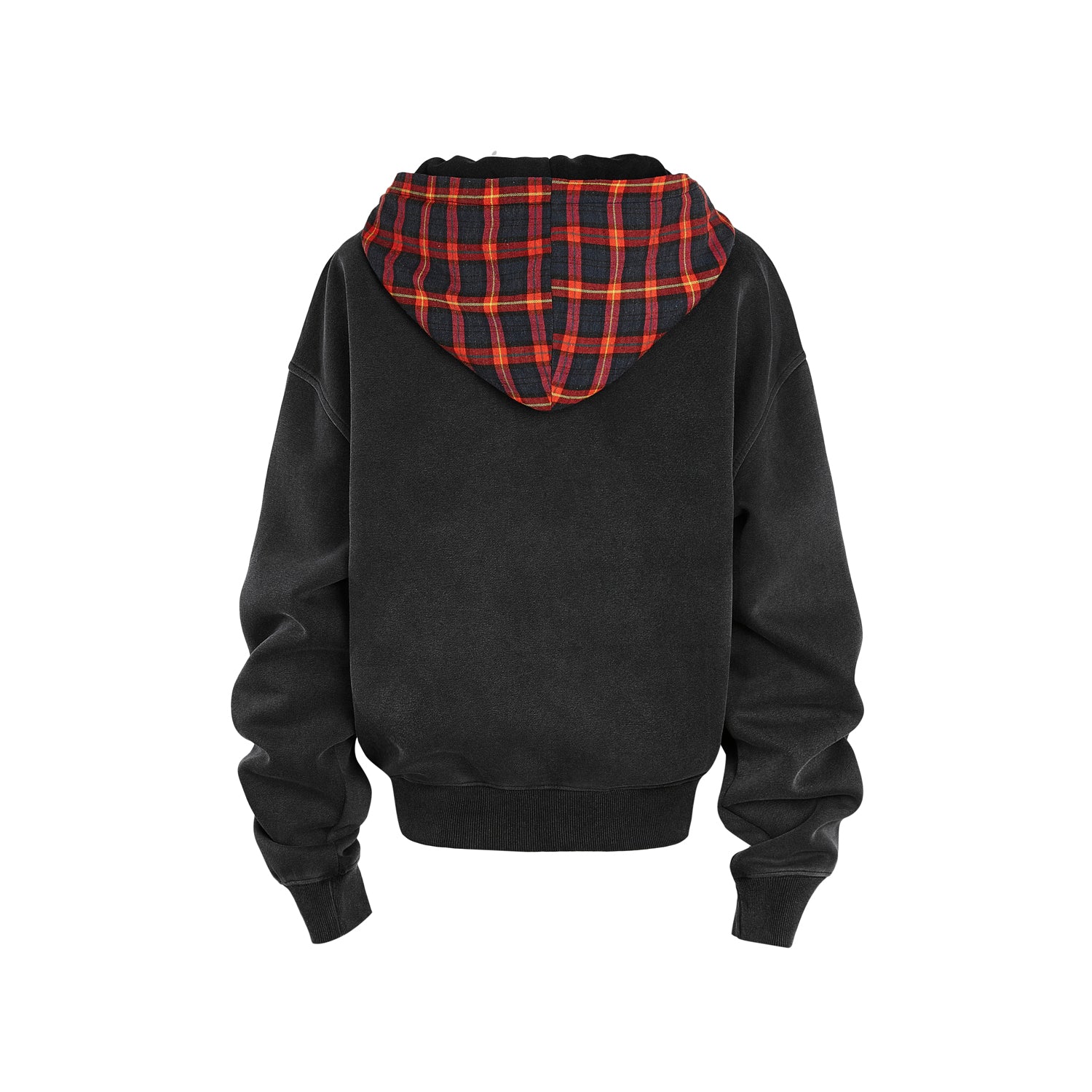 Black Grid hood hoodie