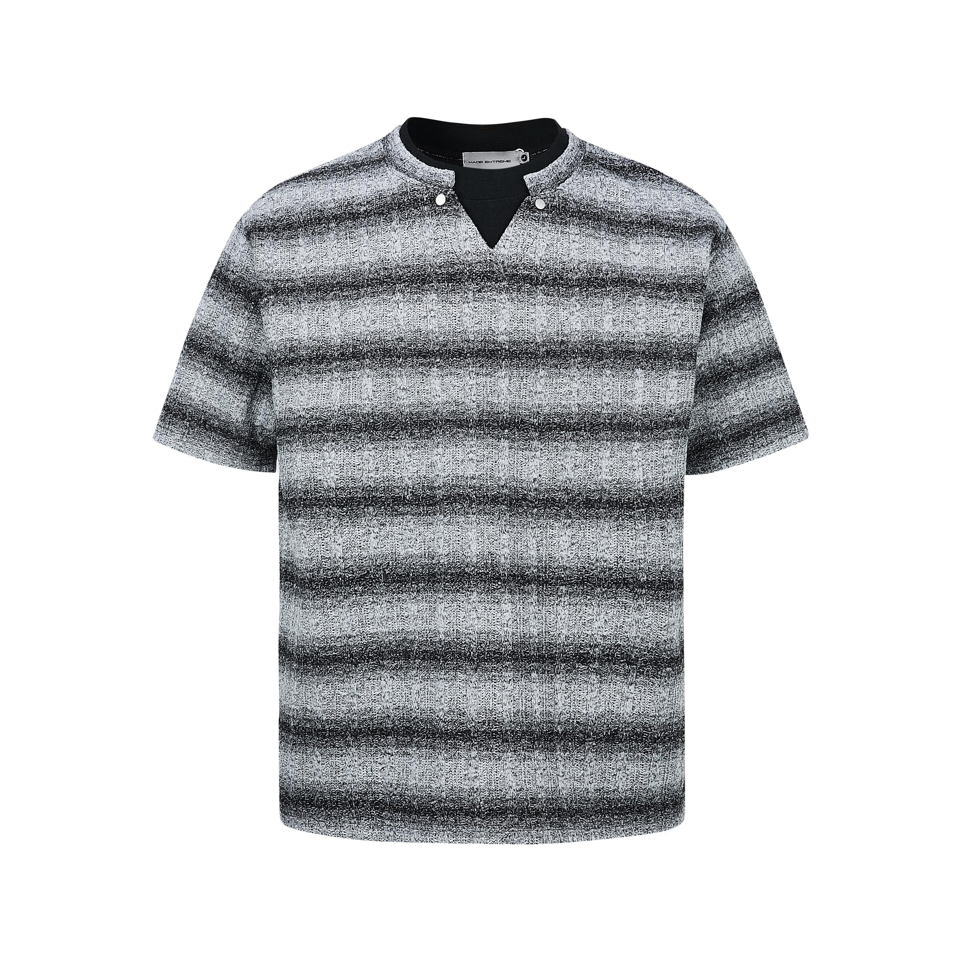 Grey Gradient stripes shirt