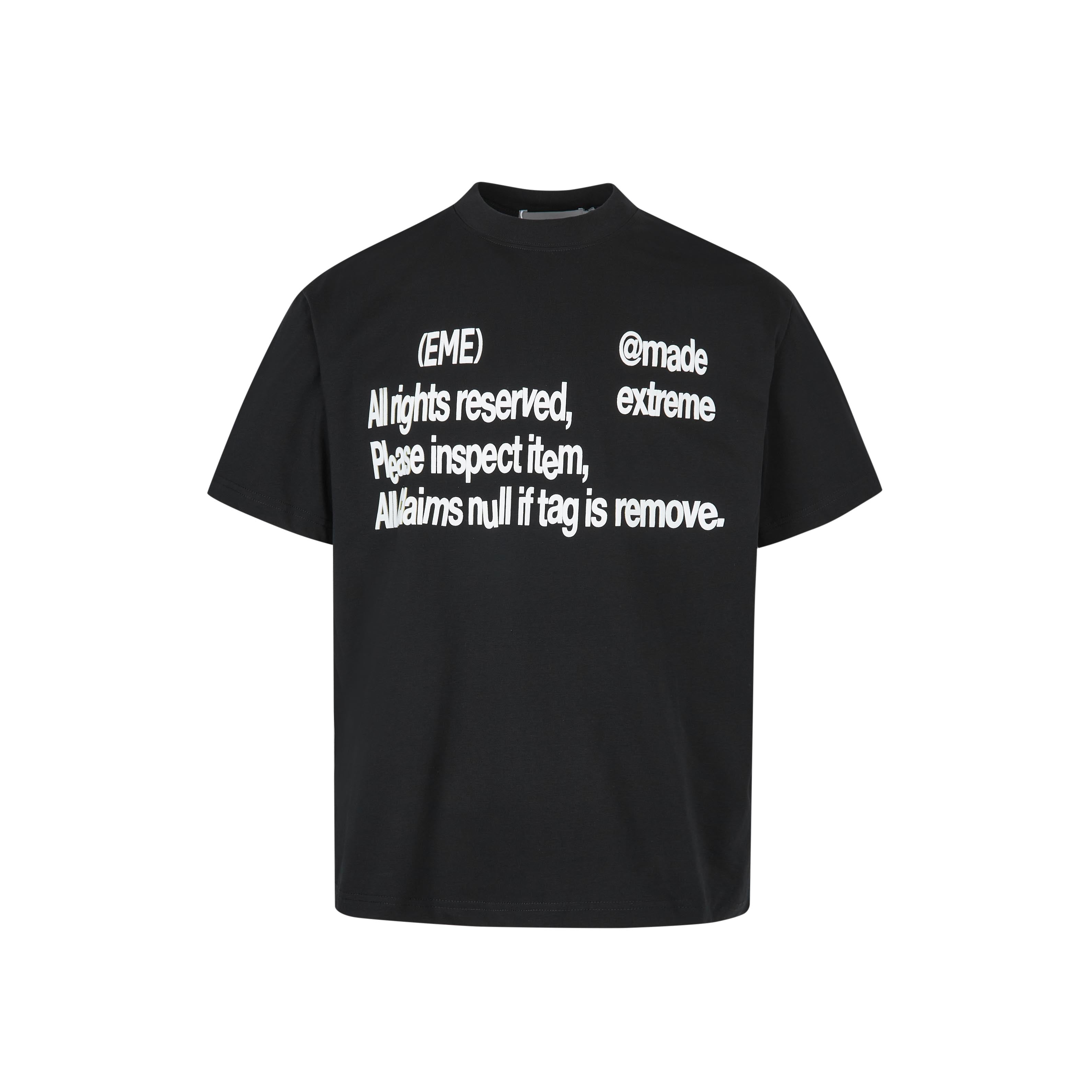 Black Inspection tee