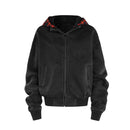 Black Grid hood hoodie